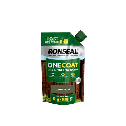 Ronseal One Coat Shed & Fence Refill Pouch 950ml Forest Green