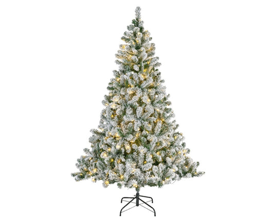 Kaemingk Imperial Pine Snowy Prelit Green & White 180cm