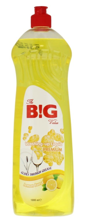 BG Washing Up Liquid 1L Lemon