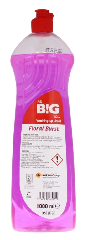 BG Washing Up Liquid 1L