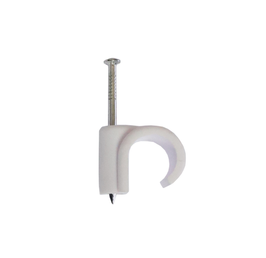 Securplumb 22mm White Nail In Pipe Clips