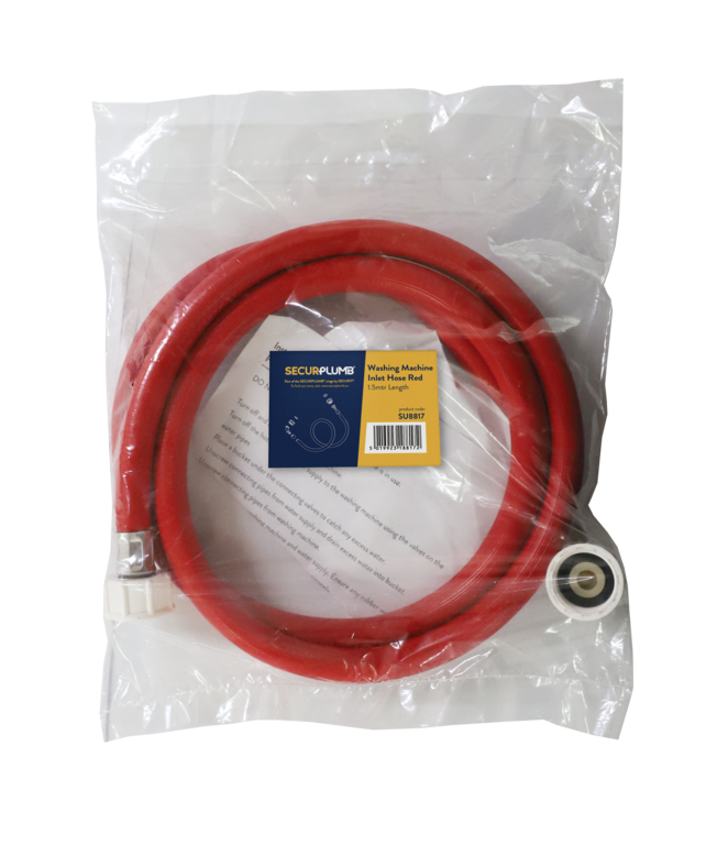 Securplumb Washing Machine Inlet Hose Red