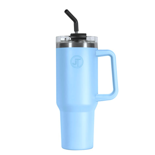 Eurosonic Double Walled Vacuum Mug With Handle 40oz Blue