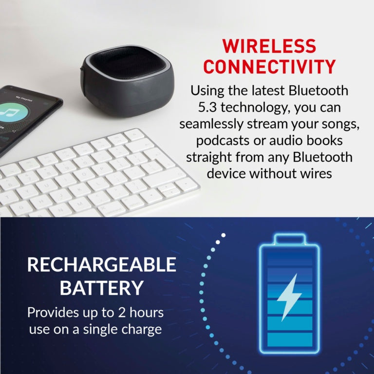 Itek Bluetooth Black Speaker & Mic