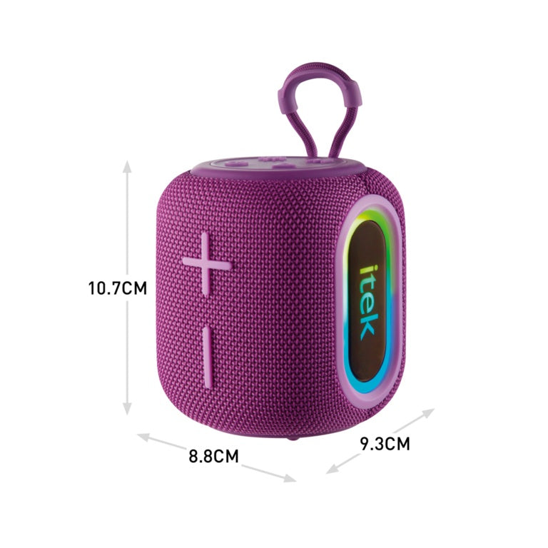 Itek Bluetooth Purple Speaker & LED Lights