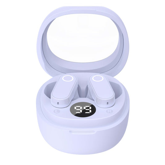 Itek TWS Earbuds With LED Display & Case Purple