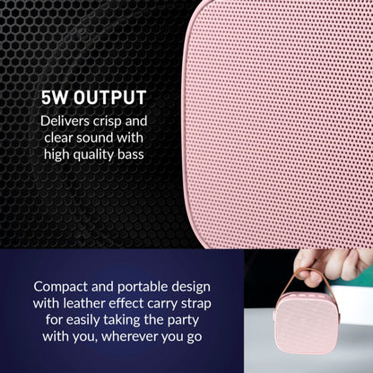 Itek Pink Mini Karaoke Bluetooth Speaker & Mic
