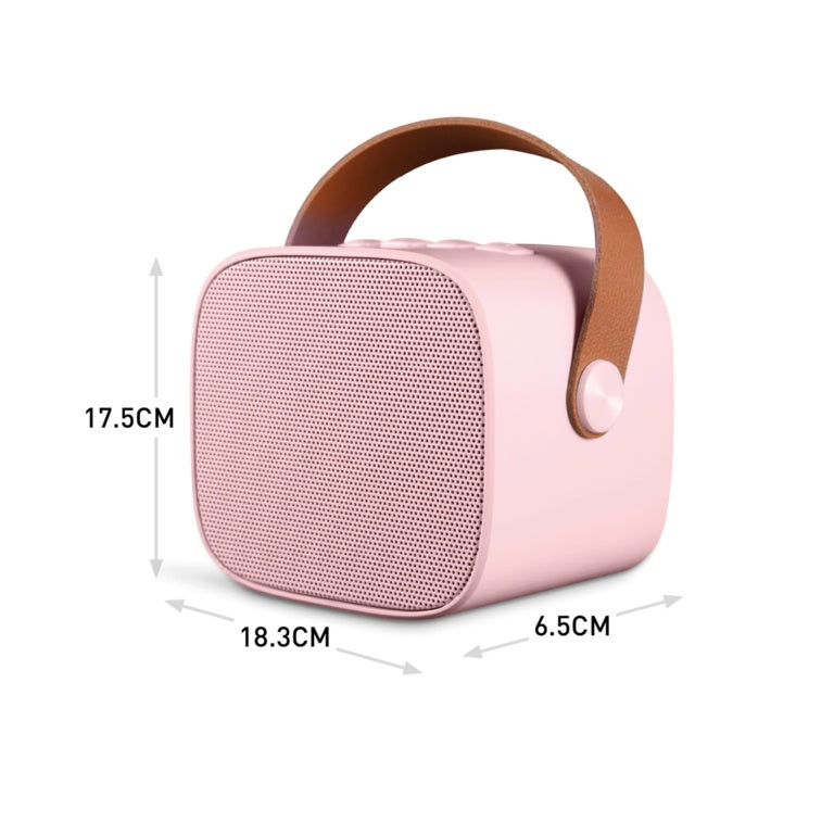 Itek Pink Mini Karaoke Bluetooth Speaker & Mic