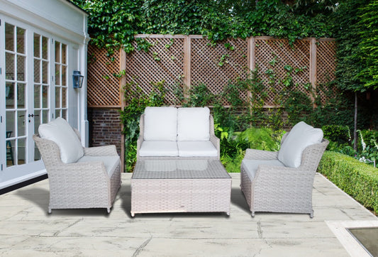 Pagoda Chambery Beige Deluxe Lounge Sofa Set