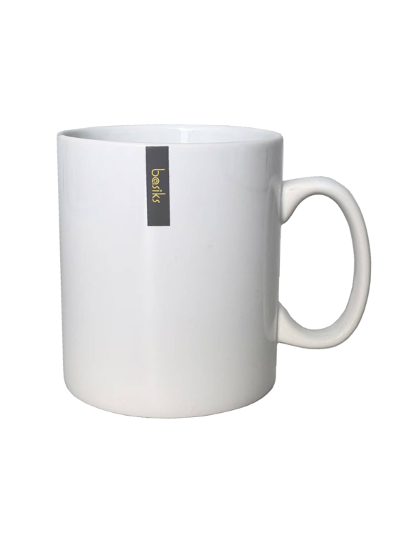 Basiks White Porcelain Builders Mug
