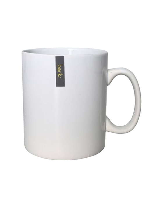 Basiks White Porcelain Builders Mug