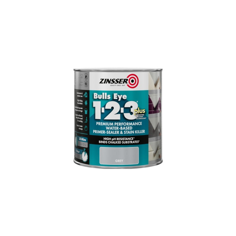 Zinsser Bullseye 1-2-3 Plus Grey Primer