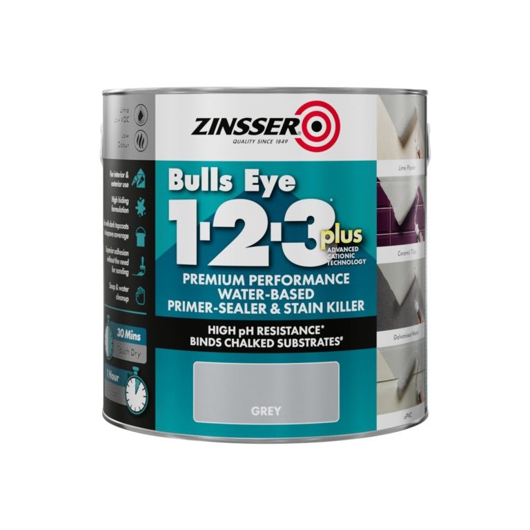Zinsser Bullseye 1-2-3 Plus Gry Primer