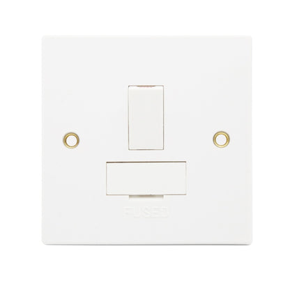 Square 1 Gang Socket Fuse Spur Double Pole