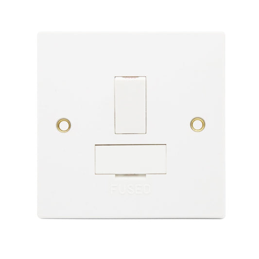 Square 1 Gang Socket Fuse Spur Double Pole