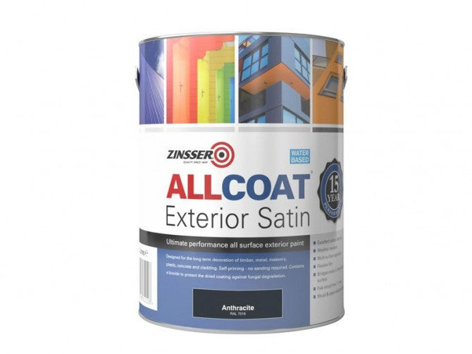 Zinsser Allcoat Exterior Water Based Satin Anthracite