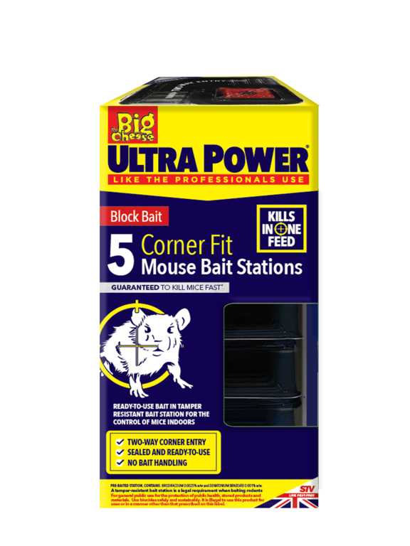Ultra Power Corner Fit Mouse Bait Station