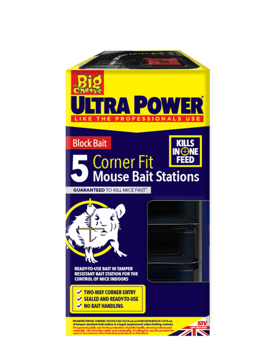 Ultra Power Corner Fit Mouse Bait Station