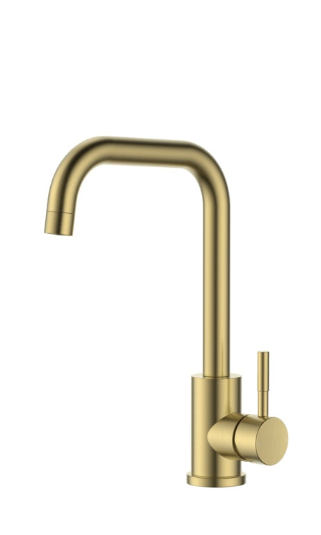 Reginox Salina Swan Neck Single Lever Tap Gold