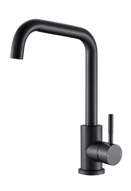 Reginox Salina Swan Neck Single Lever Tap Matt Black