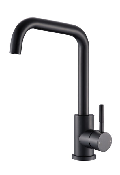 Reginox Salina Swan Neck Single Lever Tap Matt Black