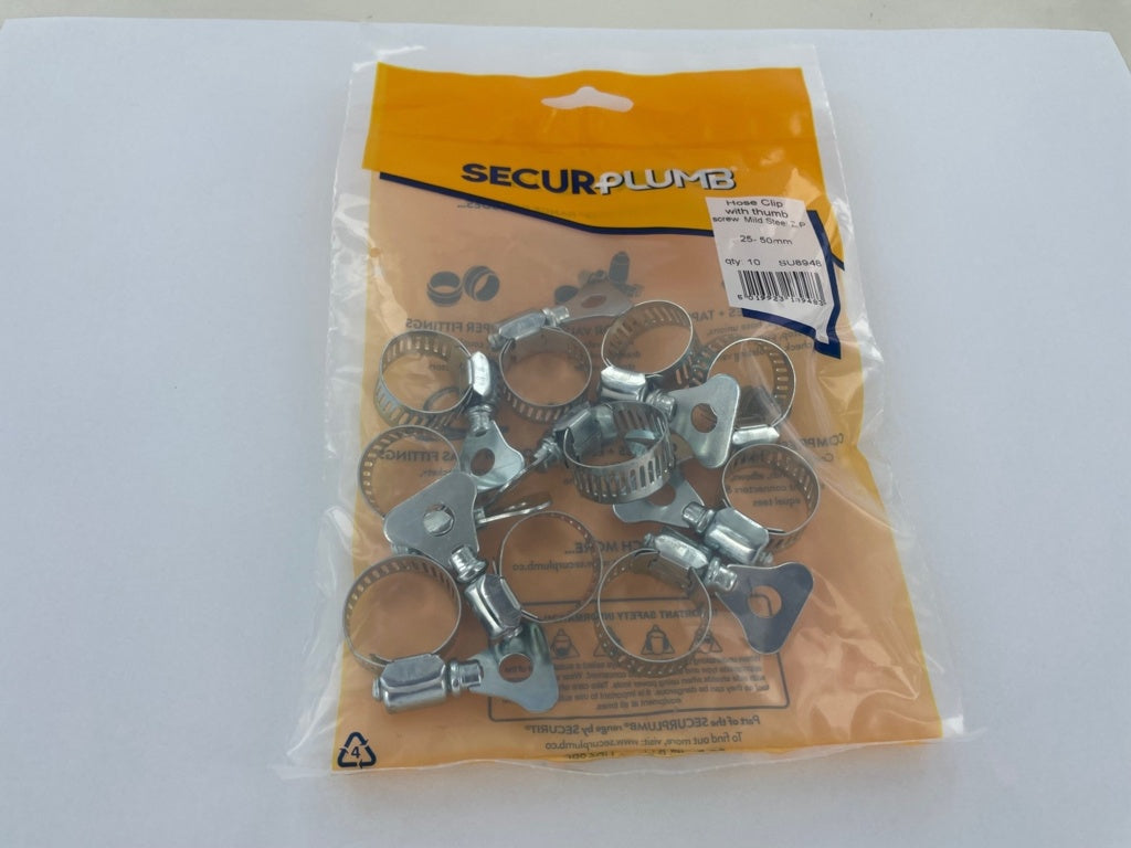Securplumb Hose Clip Thumb Screw 25-50mm