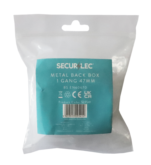 Securlec 1 Gang Metal Box 47mm