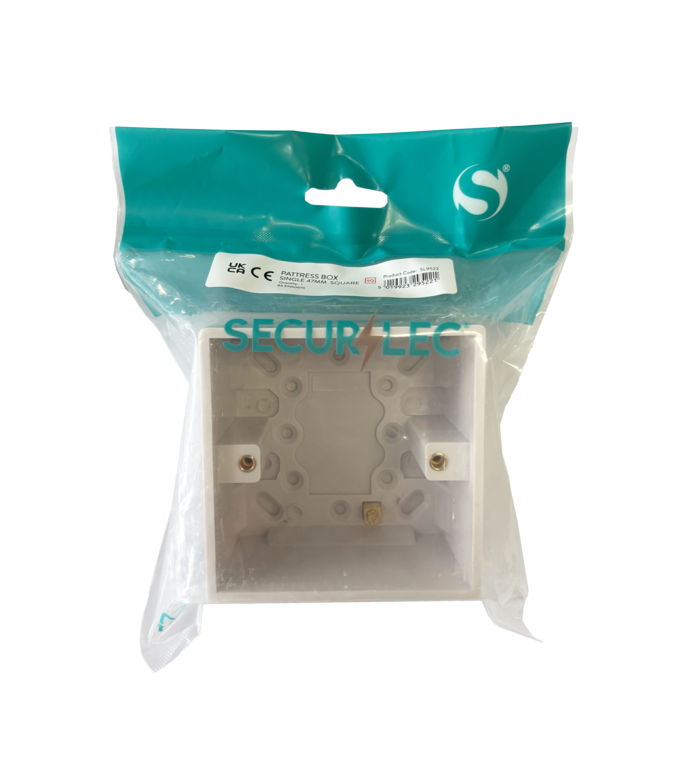 Single Pattress Box Bagged Square