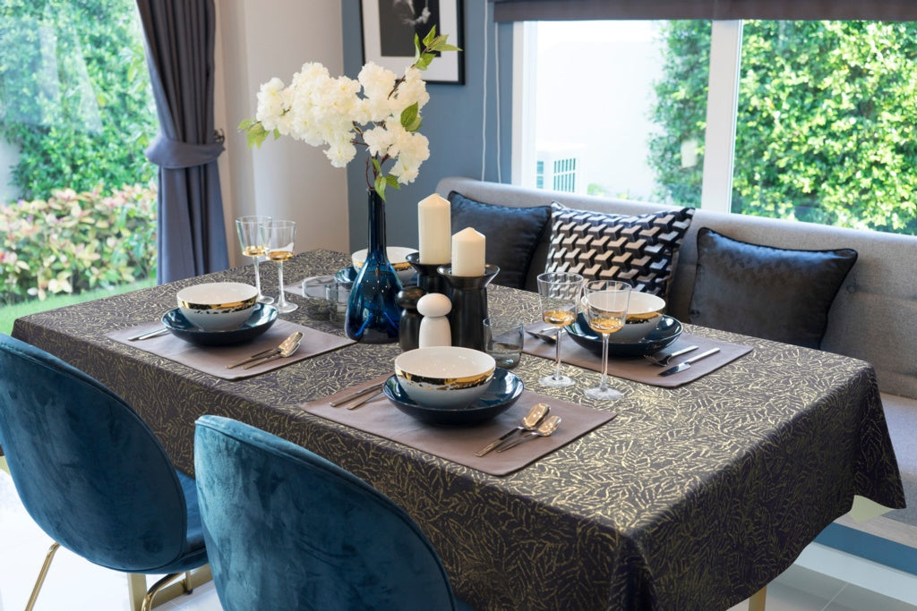 d-c-fixÂ® Monte Carlo Tablecloth - Verduro Indigo