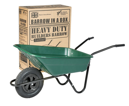 Shire Green Polypropaline Pneumatic Barrow