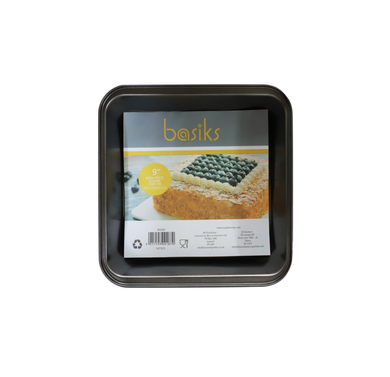Basiks Non Stick Square Cake Tin