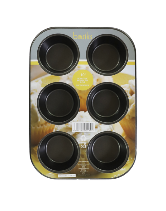 Basiks 6 Cup Muffin Pan