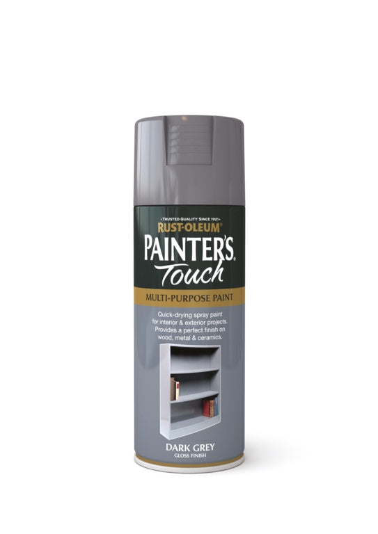 Rustoleum Painters Touch Aerosol 400ml Dark Grey Gloss