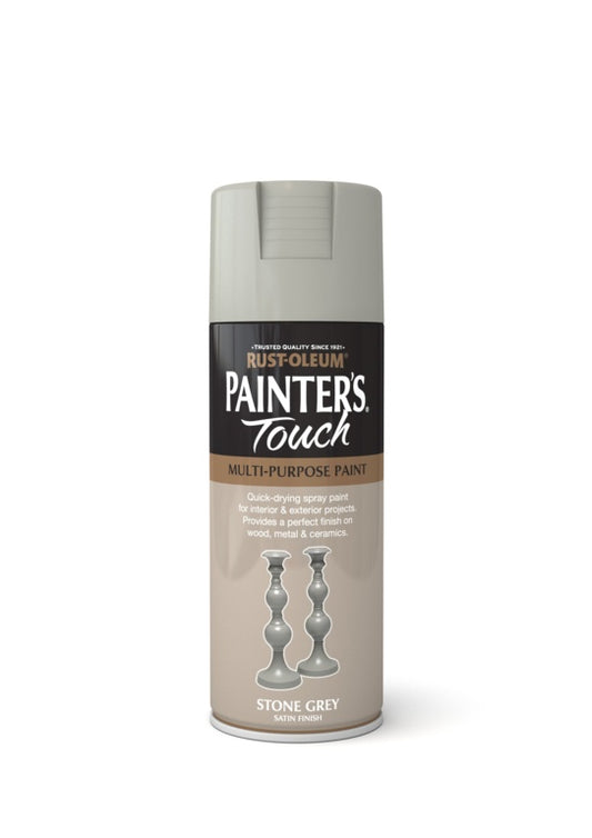 Rustoleum Painters Touch Aerosol 400ml Stone Grey Satin