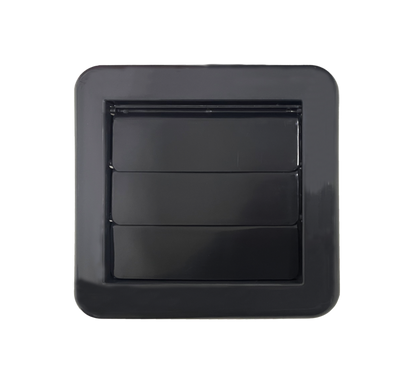 Securlec External Gravity Flap Grey 100mm