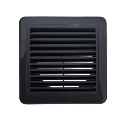 Securlec Inlet/Outlet Fixed Louvre Grille Grey 150mm