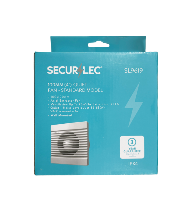 Securlec Quiet Fan Standard Model 100mm