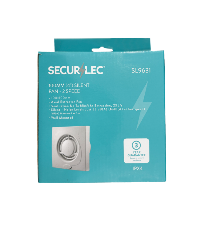 Securlec Silent Fan 2 Speed 100mm