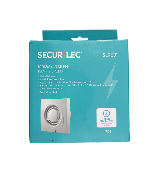 Securlec Silent Fan 2 Speed 100mm