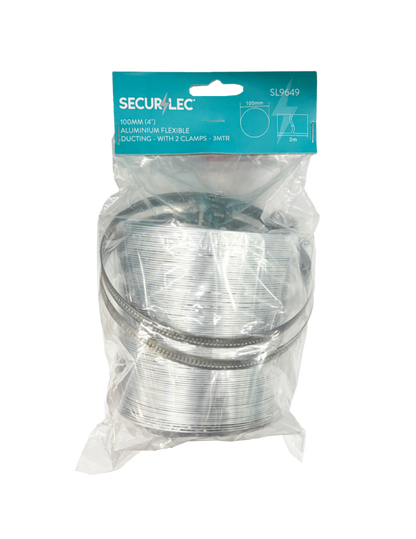 Securlec Aluminium Flexible Ducting 3m x 100mm