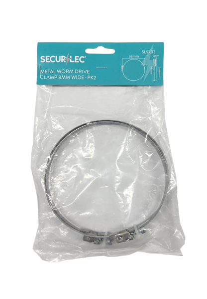 Securlec Metal Worm Drive Clamp 8mm
