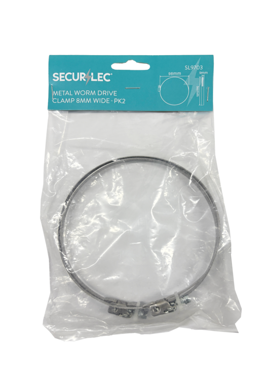 Securlec Metal Worm Drive Clamp 8mm