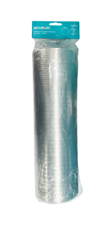 Securlec Aluminium Rigid Ducting 1.5m x 100mm