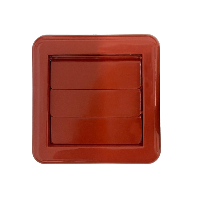 Securlec Externa Gravity Flap Terracotta 100mm