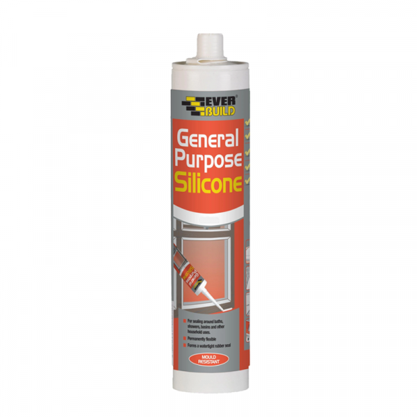 Everbuild General Purpose Silicone 80g White