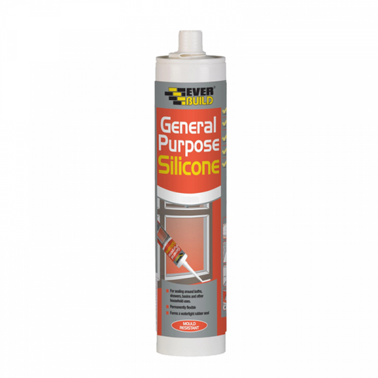 Everbuild General Purpose Silicone 80g White