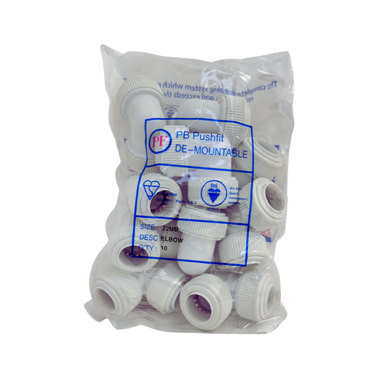 Whitespeed Push-Fit Elbow 22mm