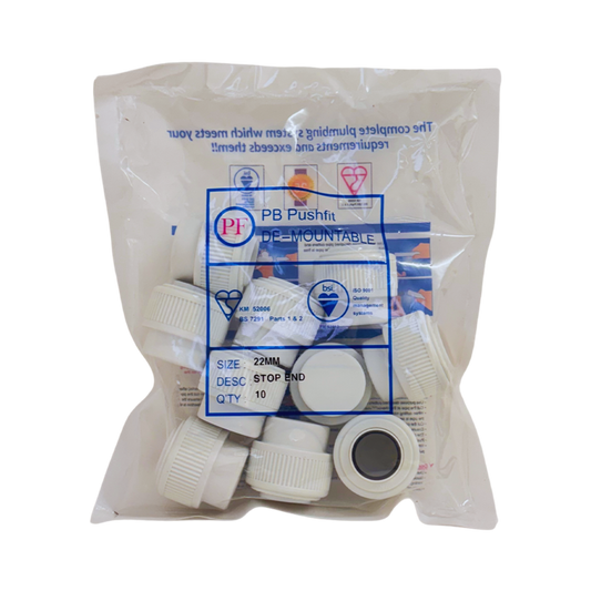 Whitespeed Push-Fit Stop End 22mm