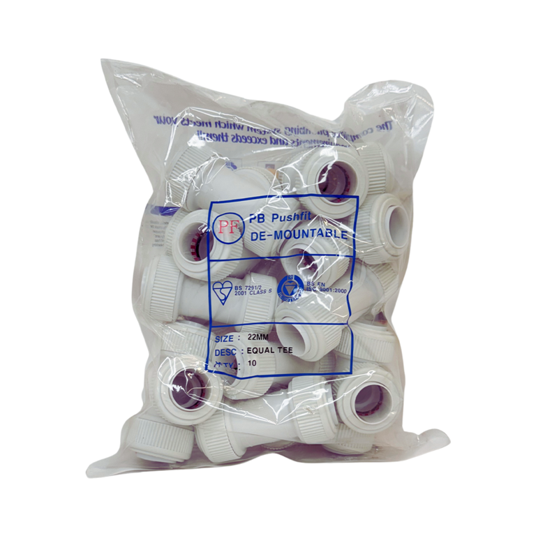 Whitespeed Push-Fit Equal Tee 22mm