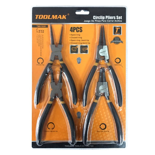 Toolmak Circlip Pliers Set